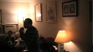 Harold singing "In the Air Tonight" (Karaoke Revolution Presents: American Idol Encore)