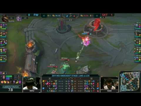 SKT vs FW Highlights Game 2 MSI 2017 Semi Finals SK Telecom T1 vs Flash Wolves by Onivia