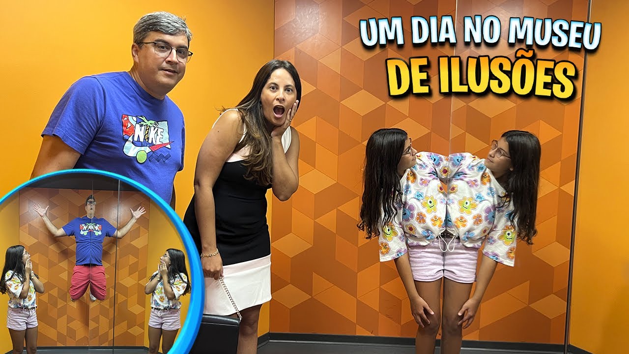 Um dia inteiro no Museu de Ilusões de Orlando - Família Maria Clara e JP