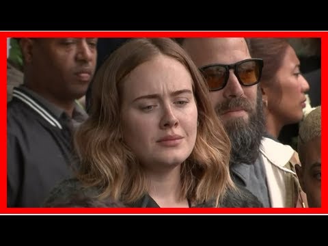 Breaking News | Video: Adele joins Grenfell Tower mourners