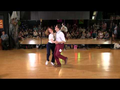 Daria Chupyrkina & Vladimir Grishin - Lindy Hop JnJ Finals at Crazy Tea Party December 2013