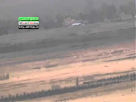 استهداف  قوات النظام بقذائف الهاون في مطار دير الزور العسكري في محافظة دير الزور