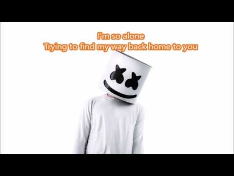 KARAOKE LYRIC MARSHMELLO ALONE