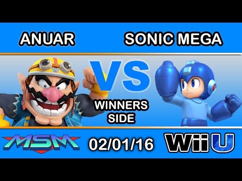 MSM 35 - Anuar (Wario) Vs. PC | SonicMega (Mega Man) Winners Side - Smash Wii U