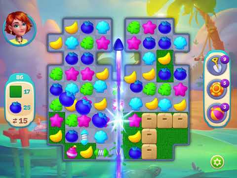 Hawaii Match-3 Mania - Level 86 - No Booster - FULL STORY - CaroGamesNL - *NEW GAME*