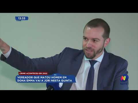 Vereador que matou homem em Dona Emma vai a júri nesta quinta-feira