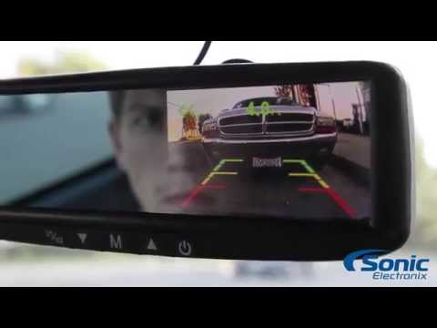 Rearview Monitor, Camera & Parking Sensor Package (BOYO Vision VTB44MCP-BL)-video