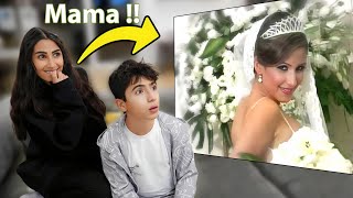 ردة فعل ابنا على فيديو عرسنا ???? (بعد 14 سنة)