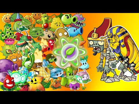 PvZ 2 Funny All Plant One Plant Food Power Up Vs Pharaoh Zombie