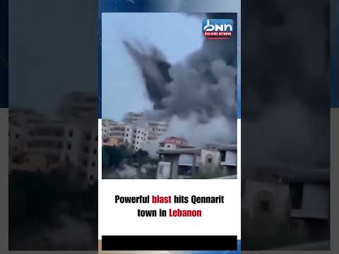 Qennarit Lebanon Explosion Israeli Strike Residential South Lebanon