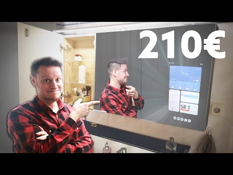 DIY smart mirror cabinet for the bathroom - build your own smart mirror for 210 euros