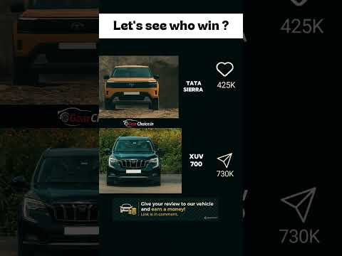 Tata Sierra vs Mahindra XUV700