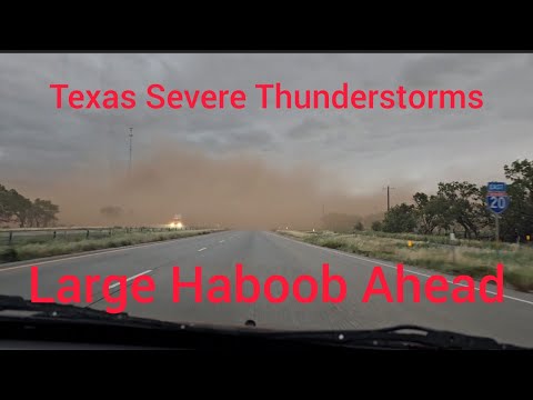 Haboob (Sand Storm) Ahead Of Texas Severe Thunderstorms 06/02/2023