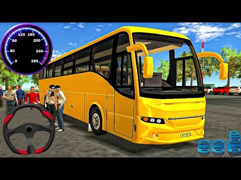 Real Hill Bus Driving Simulator - Offroad Bus Drive 3D 2025 - Android GamePlay