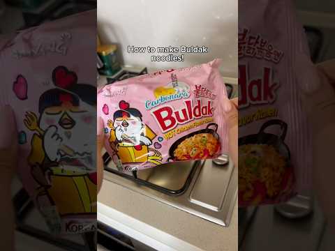 Buldak ramen cooking tutorial 😅 #ramen #ramennoodles #buldak