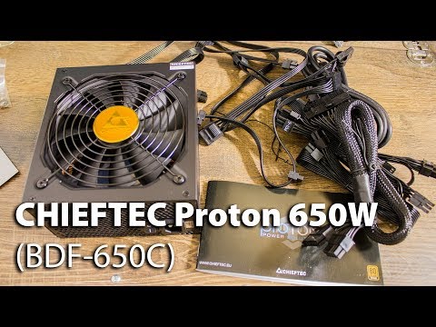Maitinimo šaltinis Chieftec 650W (BDF- 650C) video