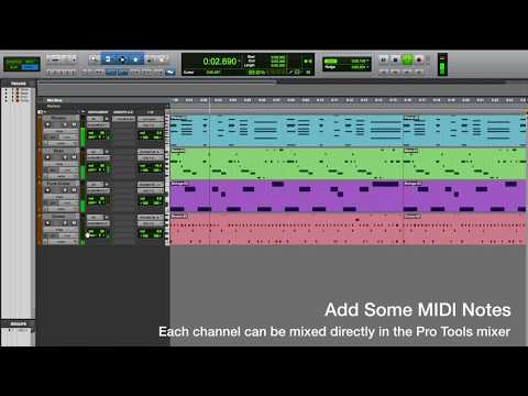 Setup Kontakt Multi-Output MIDI Instruments in Pro Tools