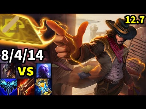 Twisted Fate MID vs Ryze - KR Grandmaster | Patch 12.7