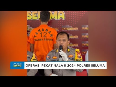 POLRES SELUMA UNGKAP HASIL OPERASI PEKAT NALA II 2024