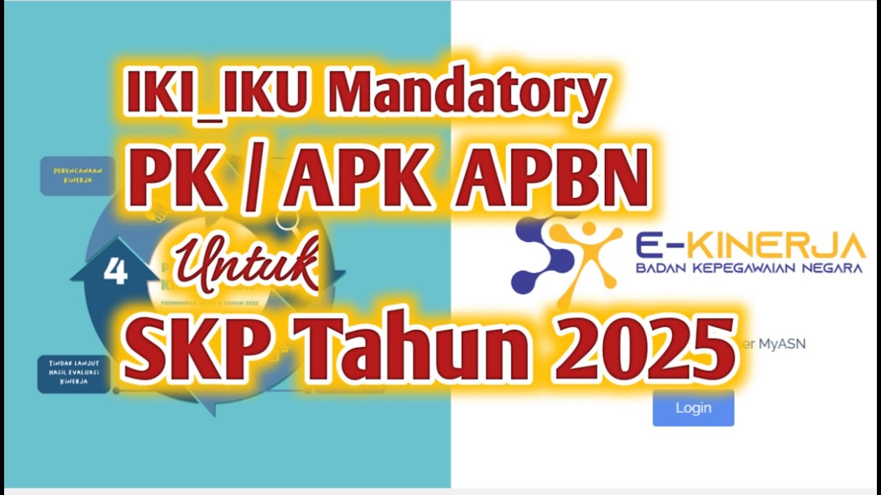 SKP 2025 dengan IKI IKU Mandatory PK-APK APBN terbaru