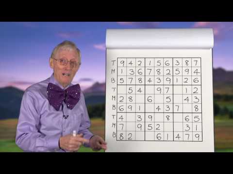 Sudoku For Kids    Lesson 17.  A real puzzle using TMB.