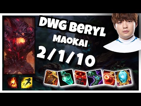 Maokai vs Rakan DWG BeryL SUPPORT (2/1/10) - v10.25