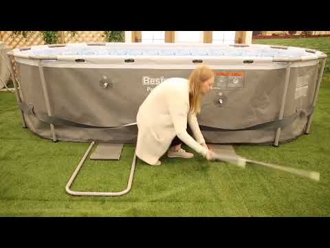Bestway Power Steel Oval Frame Pool Steup Video