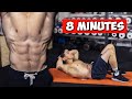 8 Min Abs Workout how to have six pack (no equipment)