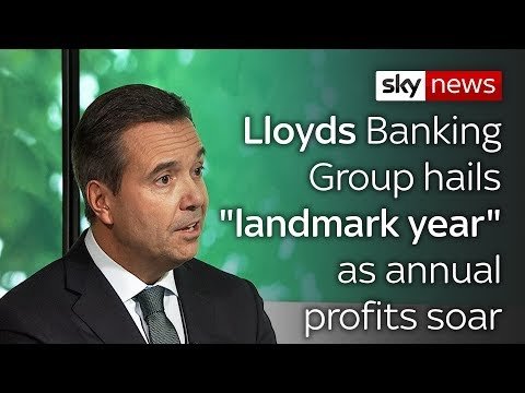 Lloyds Banking Group hails "landmark year" as annual profits soar