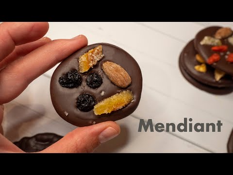 Mendiants - Chocolate Blobbs with Fruit and Nuts