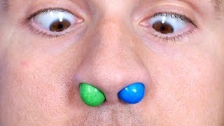 M&MS STUCK IN NOSE!