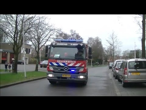 Brandweer Krommenie naar schoorsteenbrand +primeur nieuwe autoladder Wormerveer tp