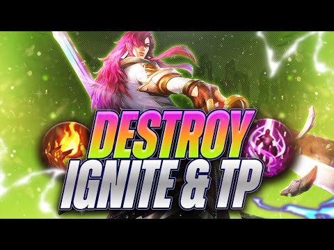 HOW TO BEAT IGNITE + TP TOP LANERS ON YONE! - League of Legends