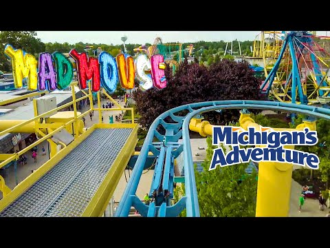 On-ride point of view of Mad Mouse