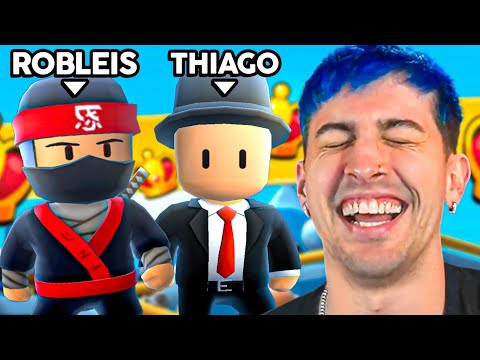 ganamos una partida epica en stumble guys con thiago