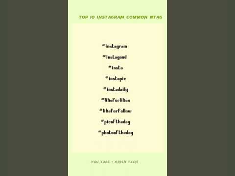 Top 10 Instagram hashtags | Popular hashtags #shorts