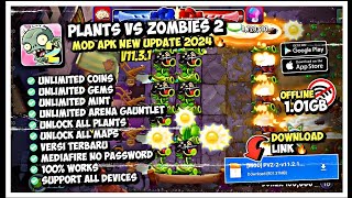 Plants VS Zombies 2 Mod Apk New 2024 V11.3.1 - Unlimited Diamond & All Plants Unlocked Max Level 🔥