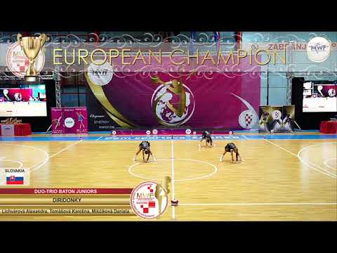 DUO-TRIO BATON JUNIORS EUROPEAN CHAMPION: DIRIDONKY, L. A., T. K., M. D., SLOVAKIA