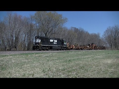 HD: 4/9/14 NS 911 with NS SD60 going LongHood Foward