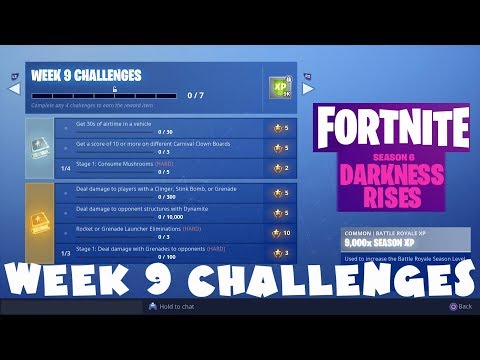 (Chapter 1) ALL Week 9 Challenges Guide - Fortnite Battle Royale Season 6 (2018)