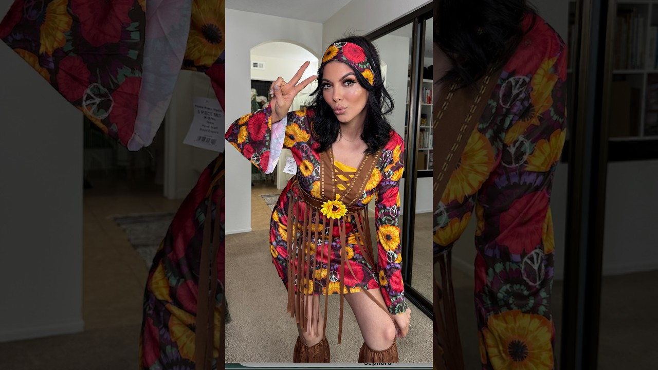 $27 Hippie Halloween Costume from Walmart! Easy Last-Minute Idea