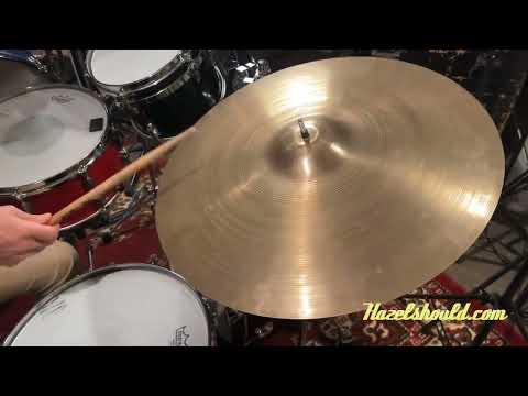 VIDEO! BIG Light Vintage Zildjian 22" Light Crash Ride 2613 g Complex Full Crash image 7