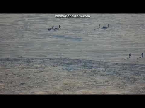 Walking On Water....Frozen Mississippi January 6 2018