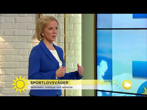 Sportlovsväder: "Bara att gratulera de som är där". - Nyhetsmorgon (TV4)