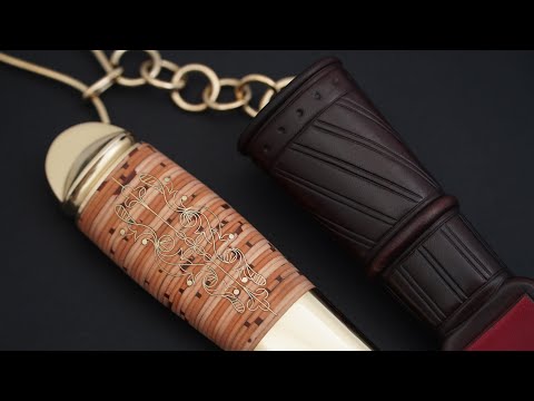 Making A Finnish Puukko In Traditional Style With An Inlayed Birch Bark Handle