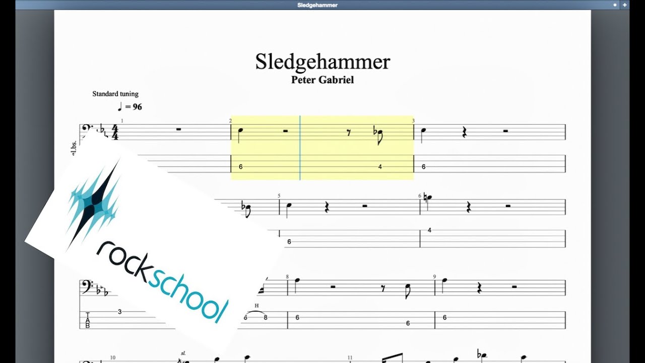 Sledgehammer Rockschool Grade 6 Bass