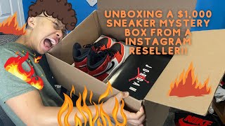 Unboxing a INSANE $1,000 Sneaker MYSTERY Box from a Instagram Sneaker Reseller! (Crazy Profit!!)