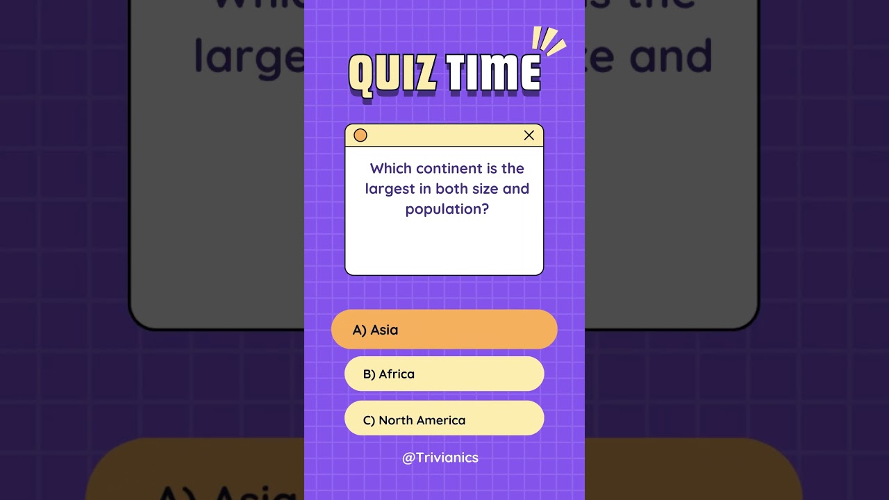 🌍 Continents Quiz: How Well Do You Know Our World? 🌎