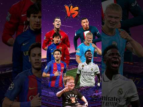 YOUNG RONALDO, MESSI, NEYMAR VS MBAPPE, HAALAND, VINICIUS JR 🐐🥶 #ronaldo #messi #neymar #mbappe