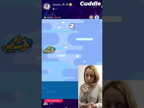 Cuddle is where you can voice chat with a random stranger.
